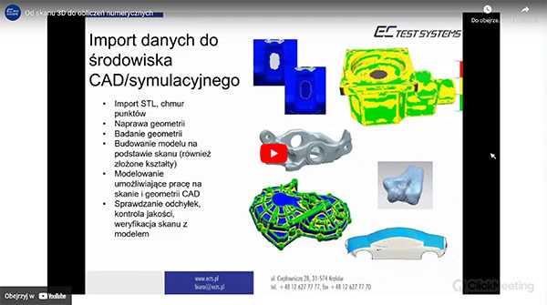 Od skanu D do obliczeń numerycznych