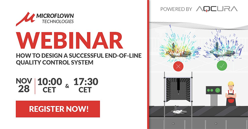 webinar partnerski - MICROFLOWN Webinar: Nowe i skuteczne metody kontroli jakości na końcu linii produkcyjnej za pomocą testów akustycznych